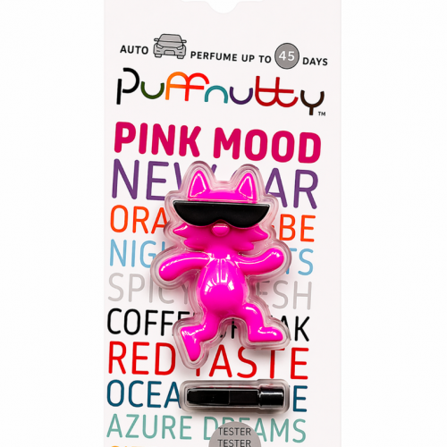 Ароматизатор для автомобиля PUFFNUTTY розовый с ароматом PINK MOOD | РОЗОВОЕ НАСТРОЕНИЕ